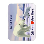 Magnet Flexible Ours Polaire - Mama Nez Meilleur (Vertical)