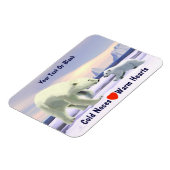 Magnet Flexible Ours Polaire - Mama Nez Meilleur (Côté Gauche)