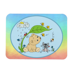 Magnet Flexible Ours sous la pluie