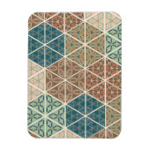 Magnet Flexible Outdoor | Blue & Green Tribal Pattern (Vertical)