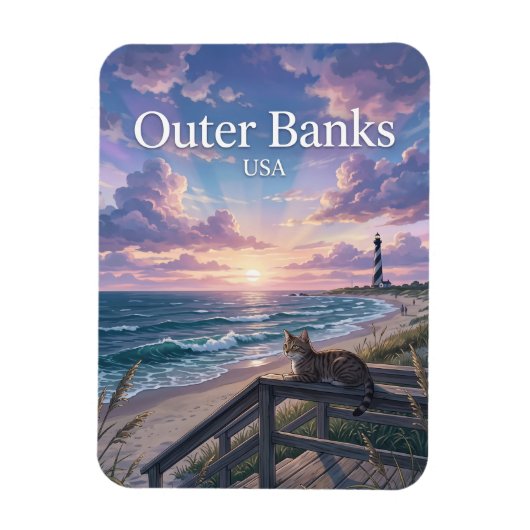 Magnet Flexible Outer Banks Caroline du Nord (Vertical)