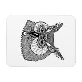 Magnet Flexible Owl Head Zendoodle (Horizontal)