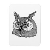Magnet Flexible Owl Head Zendoodle (Vertical)