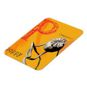 Magnet Flexible P est pour le pavot (Côté Gauche)