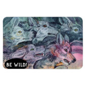 Magnet Flexible Pack Wolf aquarelle (Horizontal)