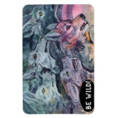 Magnet Flexible Pack Wolf aquarelle (Vertical)