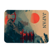 Magnet Flexible Pagode japonaise vintage (Horizontal)