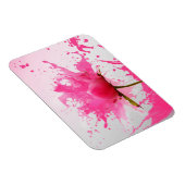 Magnet Flexible Paint Splatter Abstrait Fleur Rose (Côté Droit)