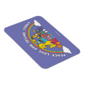 Magnet Flexible Paix, Amour et Rue Sésame (Côté Droit)