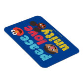 Magnet Flexible Paix Amour Unité (Côté Droit)