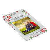 Magnet Flexible Paix et amour | Photo de vacances (Côté Droit)