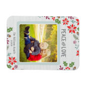 Magnet Flexible Paix et amour | Photo de vacances (Horizontal)