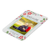 Magnet Flexible Paix et amour | Photo de vacances (Côté Gauche)