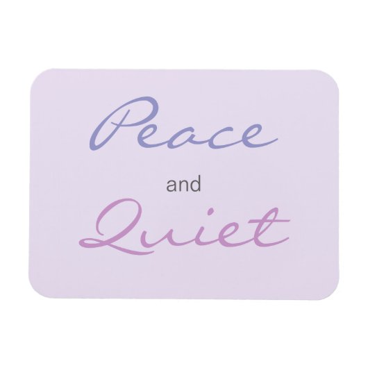 Magnet Flexible Paix et mots tranquilles (Lilac) (Horizontal)