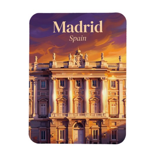 Magnet Flexible Palacio Real de Madrid Espagne (Vertical)