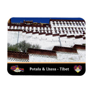 Magnet Flexible Palais de Potala & ville de Lhassa, Tibet / Himala