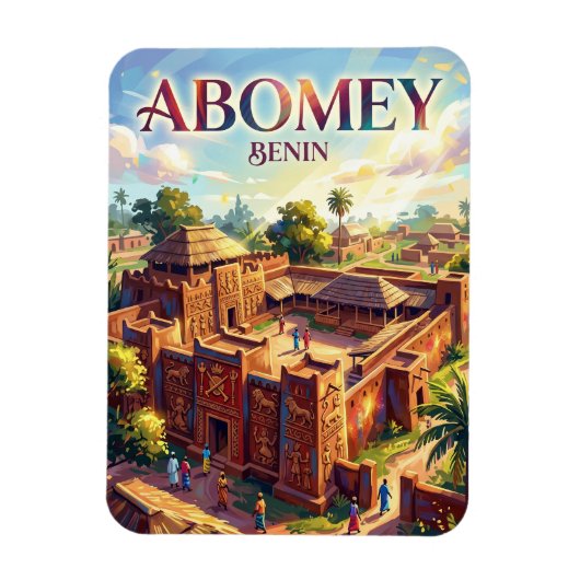 Magnet Flexible Palais royaux d'Abomey Bénin (Vertical)