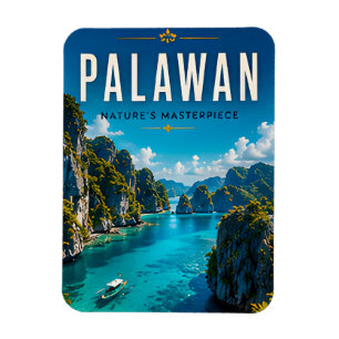 Magnet Flexible 🏝️ Palawan Philippines Lagoon Décoration de la ma