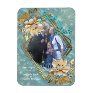Magnet Flexible Palette bleu clair sur une conception de barogue e