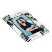 Magnet Flexible Palm Feuilles Enregistrer la date Mariage photo (Côté Droit)