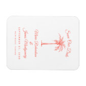 Magnet Flexible Palm Tree Beach Mariage de Coral moderne Enregistr (Horizontal)