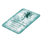Magnet Flexible Palm Tree Plage Tropical Mariage Enregistrer La Da (Côté Gauche)
