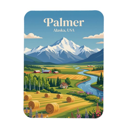 Magnet Flexible Palmer Alaska (Vertical)