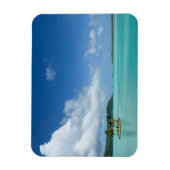 Magnet Flexible Palmier dans la lagune de Bora Bora aimant rectang (Vertical)
