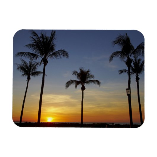 Magnet Flexible Palmiers et coucher de soleil, Mindil Beach (Horizontal)