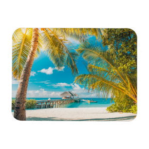 Magnet Flexible Palmiers sur le coucher du soleil