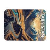 Magnet Flexible Pamir Highway Tajikistan Travel  (Horizontal)