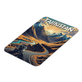 Magnet Flexible Pamir Highway Tajikistan Travel  (Côté Gauche)