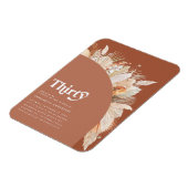 Magnet Flexible Pampas moderne herbe 30e anniversaire terre cuite (Côté Gauche)