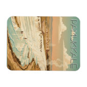 Magnet Flexible Pamukkale Turkey Travel Postcard (Horizontal)