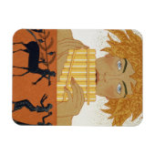 Magnet Flexible Pan Piper, illustration de "Les Mythes" par Paul (Horizontal)