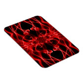 Magnet Flexible Panaches de Fumée Rouge sur Fond Noir (Côté Droit)