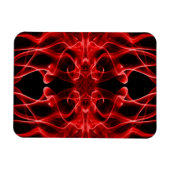Magnet Flexible Panaches de Fumée Rouge sur Fond Noir (Horizontal)