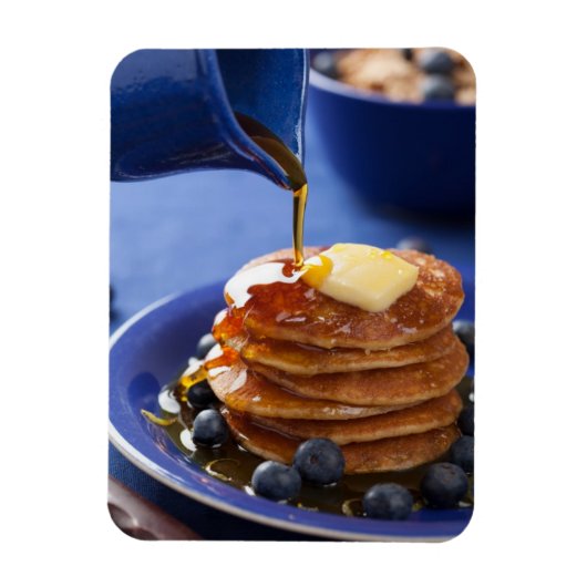 Magnet Flexible Pancakes au sirop et aux bleuets (Vertical)