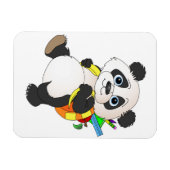 Magnet Flexible Panda Bear avec sac à dos (Horizontal)
