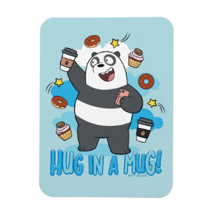 Magnet Flexible Panda Bear - Hug in a Mug!