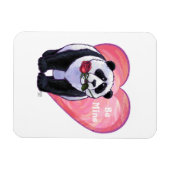 Magnet Flexible Panda Bear Saint Valentin (Horizontal)
