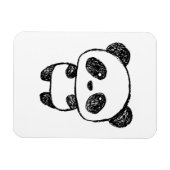 Magnet Flexible Panda bébé mignonne au charbon - Amanda Roos (Horizontal)