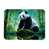 Magnet Flexible Panda géant dans la forêt de Bamboo (Horizontal)