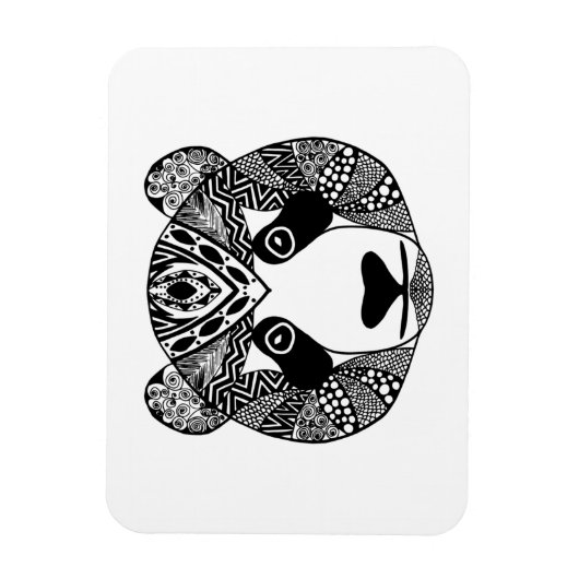 Magnet Flexible Panda inspiré (Vertical)