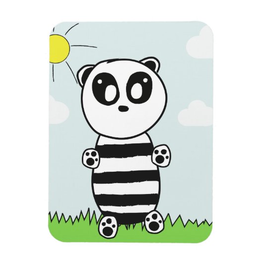 Magnet Flexible Panda Kids  (Vertical)
