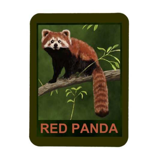 Magnet Flexible Panda rouge (Vertical)