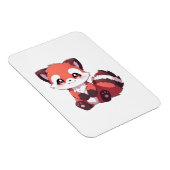 Magnet Flexible panda rouge mignon (Côté Droit)