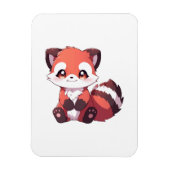 Magnet Flexible panda rouge mignon (Vertical)