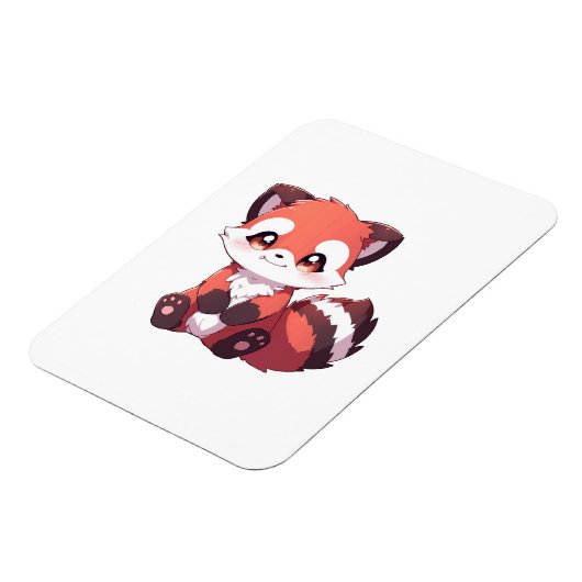 Magnet Flexible panda rouge mignon (Côté Gauche)