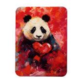 Magnet Flexible Panda Valentines (Vertical)